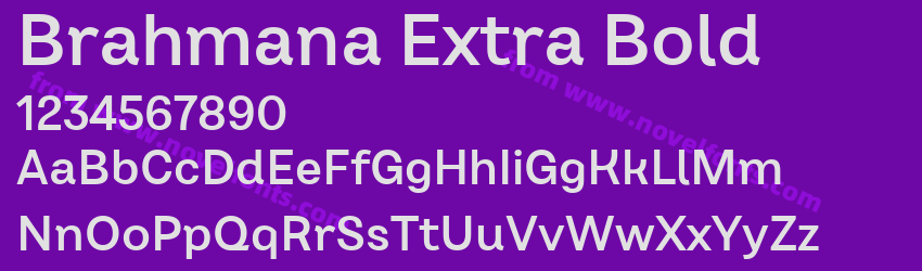 Brahmana Extra BoldPreview Brahmana Extra BoldPreview