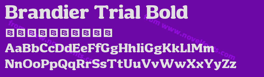 Brandier Trial BoldPreview Brandier Trial BoldPreview