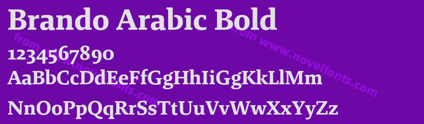 Brando Arabic BoldPreview Brando Arabic BoldPreview