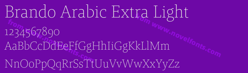 Brando Arabic Extra LightPreview