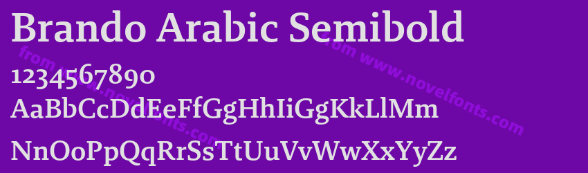 Brando Arabic SemiboldPreview Brando Arabic SemiboldPreview