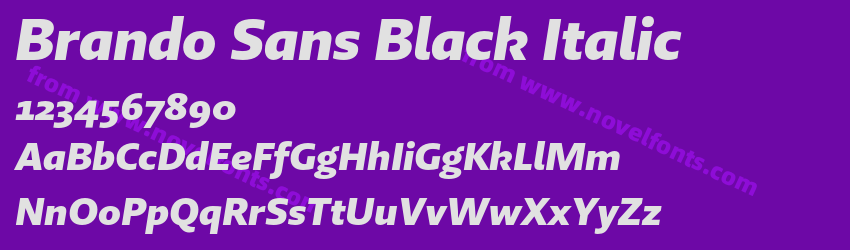 Brando Sans Black ItalicPreview Brando Sans Black ItalicPreview