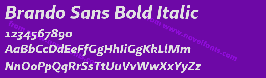 Brando Sans Bold ItalicPreview