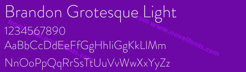 Brandon Grotesque LightPreview Brandon Grotesque LightPreview