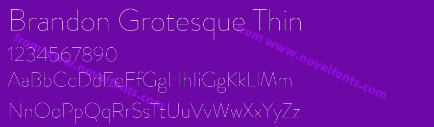 Brandon Grotesque ThinPreview Brandon Grotesque ThinPreview
