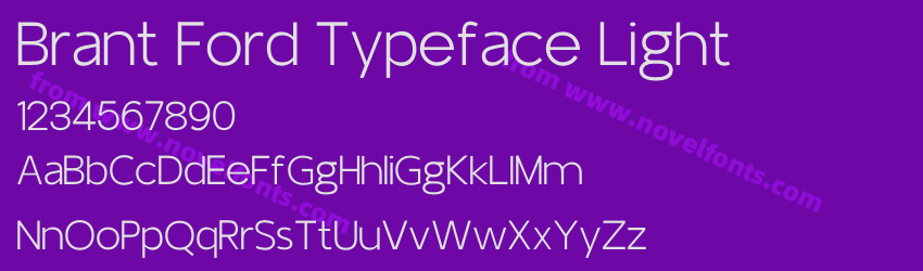 Brant Ford Typeface LightPreview Brant Ford Typeface LightPreview