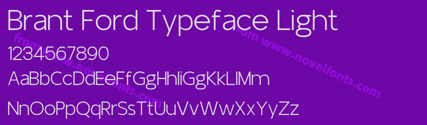 Brant Ford Typeface LightPreview