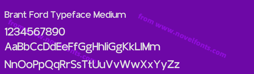 Brant Ford Typeface MediumPreview