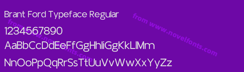 Brant Ford Typeface RegularPreview Brant Ford Typeface RegularPreview