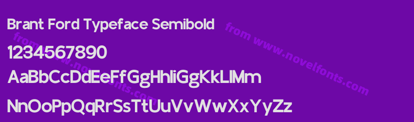Brant Ford Typeface SemiboldPreview