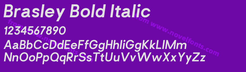 Brasley Bold ItalicPreview
