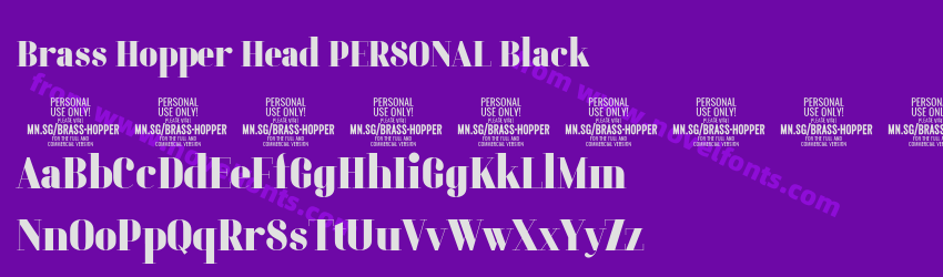 Brass Hopper Head PERSONAL BlackPreview Brass Hopper Head PERSONAL BlackPreview