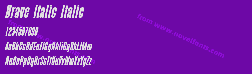 Brave Italic ItalicPreview Brave Italic ItalicPreview