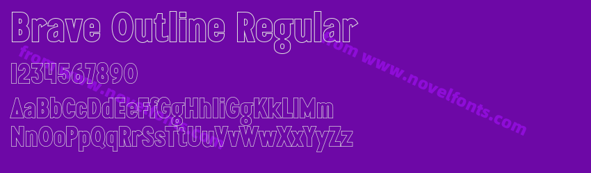 Brave Outline RegularPreview Brave Outline RegularPreview