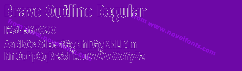 Brave Outline RegularPreview Brave Outline RegularPreview