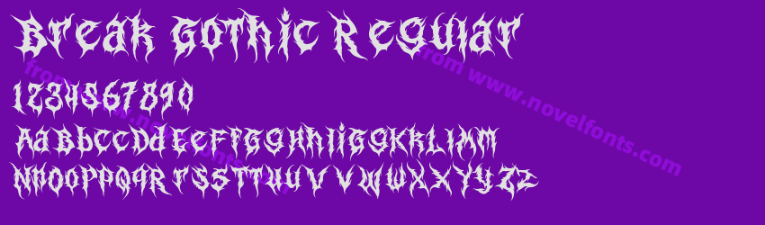 Break Gothic RegularPreview Break Gothic RegularPreview