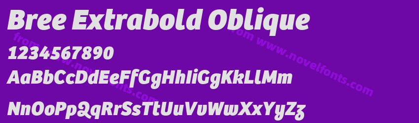 Bree Extrabold ObliquePreview