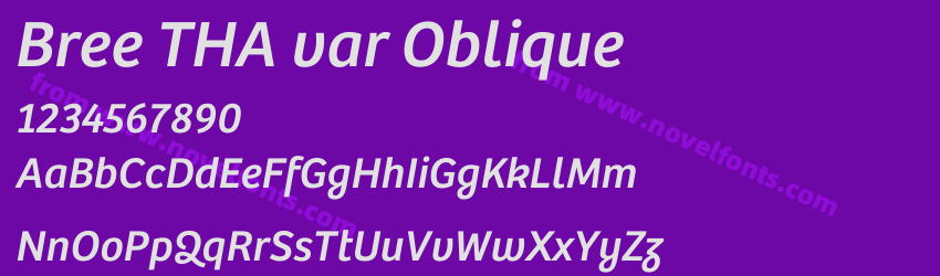 Bree THA var ObliquePreview