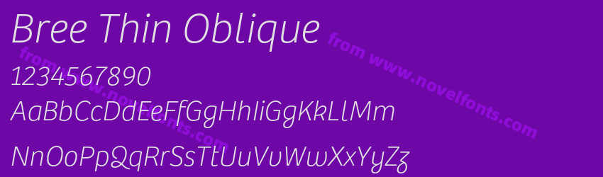 Bree Thin ObliquePreview Bree Thin ObliquePreview