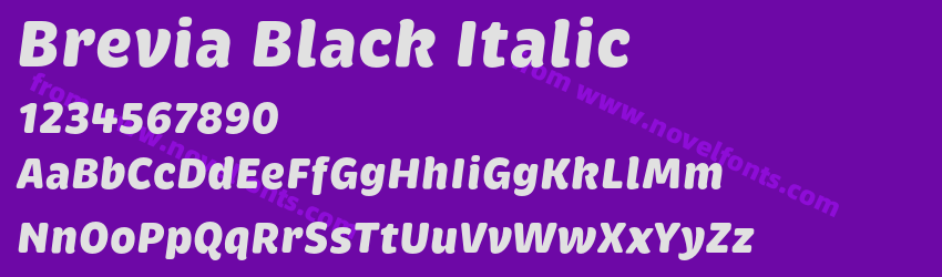 Brevia Black ItalicPreview Brevia Black ItalicPreview