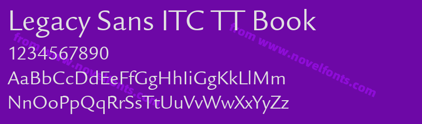 Legacy Sans ITC TT BookPreview