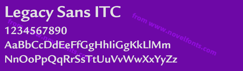 Legacy Sans ITCPreview