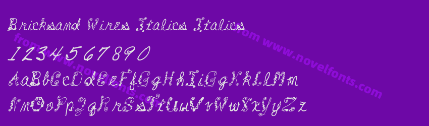 Bricksand Wires Italics ItalicsPreview Bricksand Wires Italics ItalicsPreview