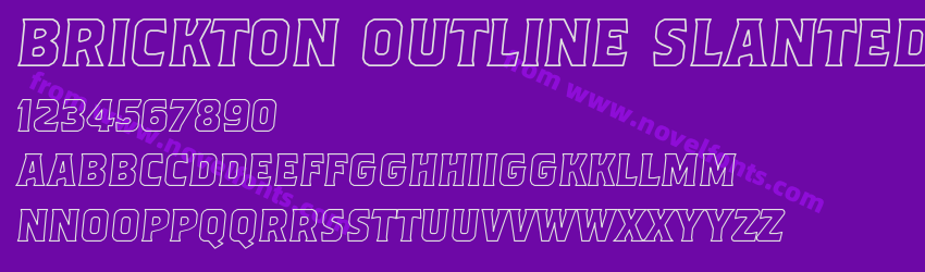 Brickton Outline SlantedPreview Brickton Outline SlantedPreview