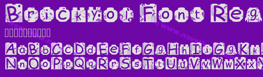 Brickyol Font RegularPreview Brickyol Font RegularPreview