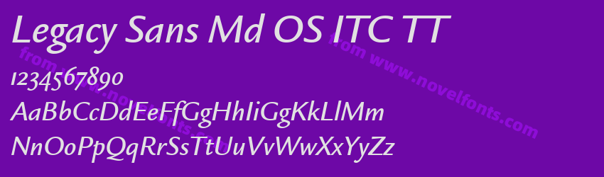 Legacy Sans Md OS ITC TTPreview