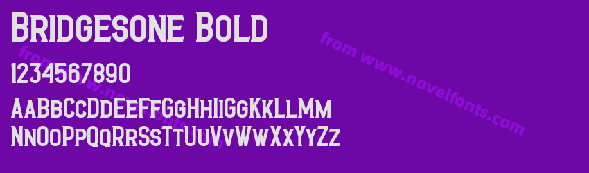 Bridgesone BoldPreview Bridgesone BoldPreview