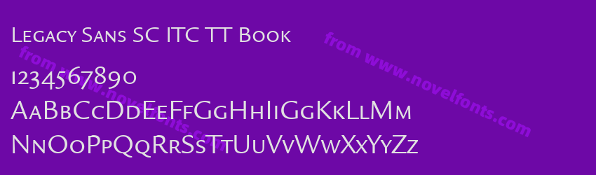 Legacy Sans SC ITC TT BookPreview