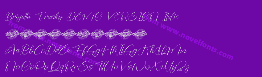 Brigatta Franky DEMO VERSION ItalicPreview