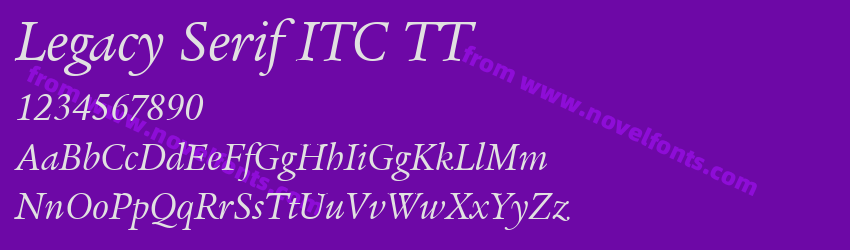 Legacy Serif ITC TTPreview