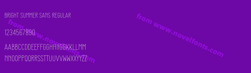 Bright Summer Sans RegularPreview