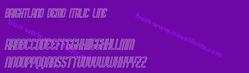 Brightland Demo Italic LinePreview Brightland Demo Italic LinePreview