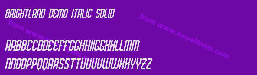 Brightland Demo Italic SolidPreview Brightland Demo Italic SolidPreview