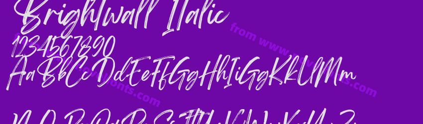 Brightwall ItalicPreview Brightwall ItalicPreview