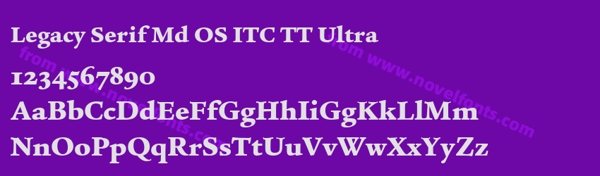 Legacy Serif Md OS ITC TT UltraPreview