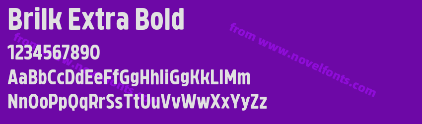 Brilk Extra BoldPreview Brilk Extra BoldPreview