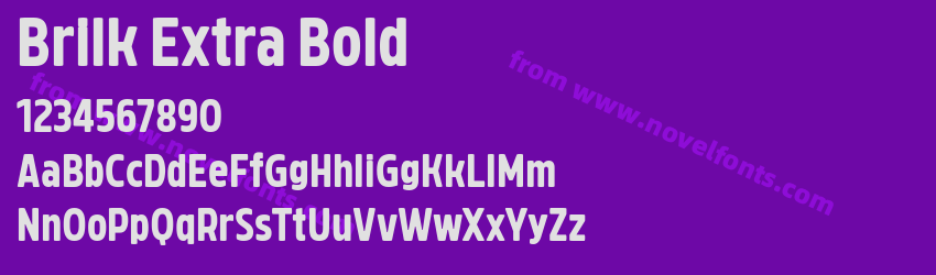 Brilk Extra BoldPreview Brilk Extra BoldPreview