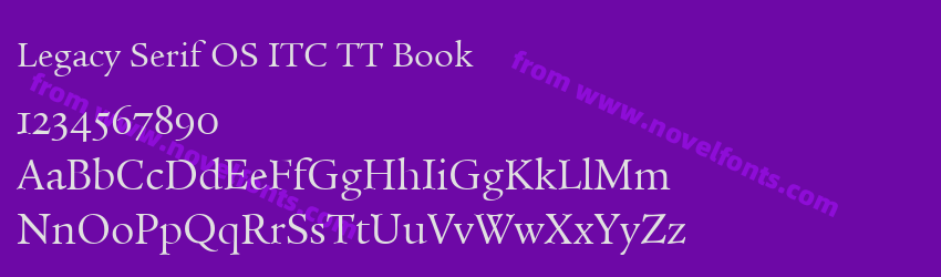 Legacy Serif OS ITC TT BookPreview