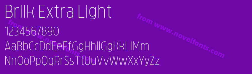 Brilk Extra LightPreview Brilk Extra LightPreview