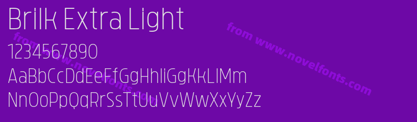 Brilk Extra LightPreview Brilk Extra LightPreview