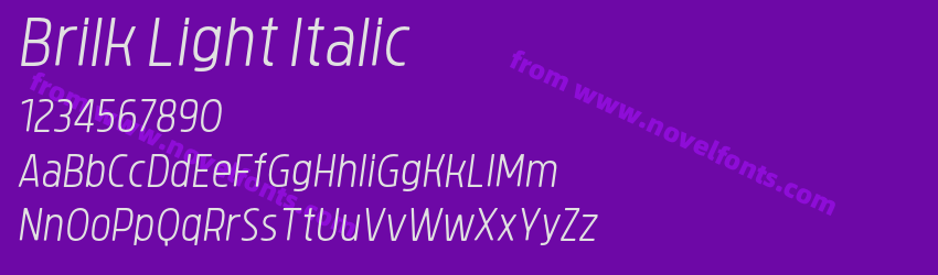 Brilk Light ItalicPreview Brilk Light ItalicPreview