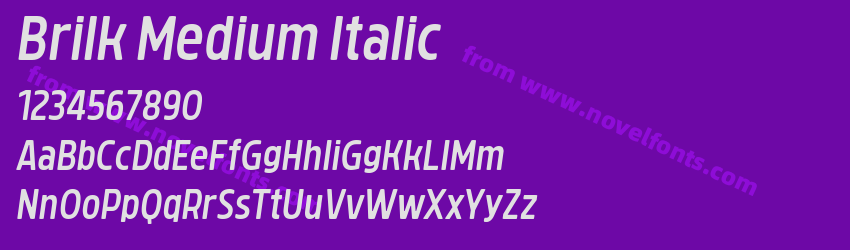 Brilk Medium ItalicPreview Brilk Medium ItalicPreview