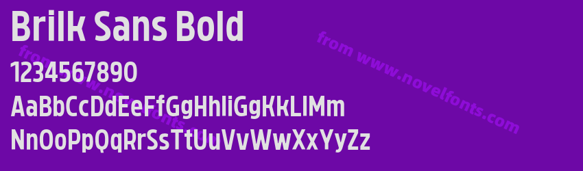 Brilk Sans BoldPreview