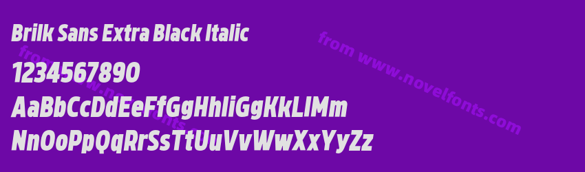 Brilk Sans Extra Black ItalicPreview Brilk Sans Extra Black ItalicPreview