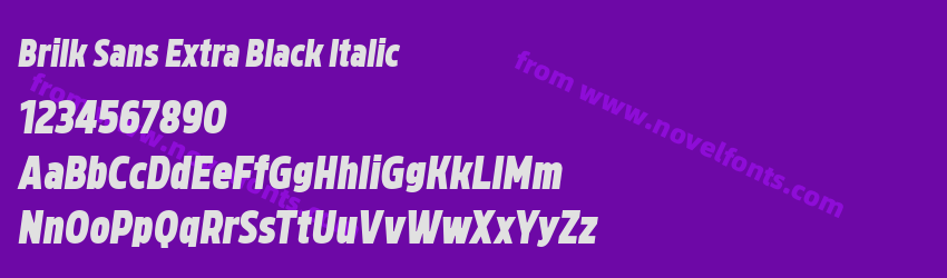 Brilk Sans Extra Black ItalicPreview Brilk Sans Extra Black ItalicPreview