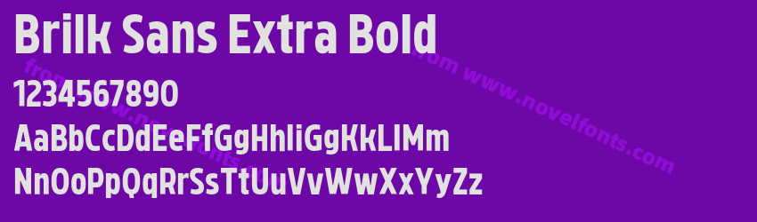 Brilk Sans Extra BoldPreview Brilk Sans Extra BoldPreview